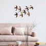 Wallity Flying Birds 3 Escultura de pared de metal Multicolor